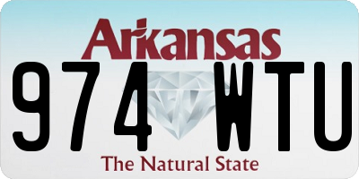AR license plate 974WTU