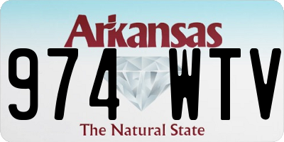 AR license plate 974WTV