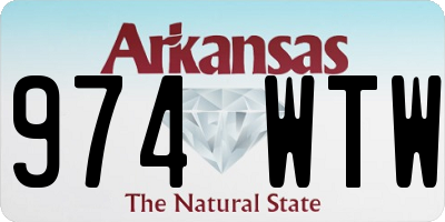 AR license plate 974WTW