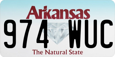AR license plate 974WUC