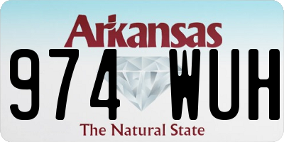 AR license plate 974WUH