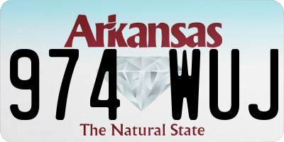 AR license plate 974WUJ