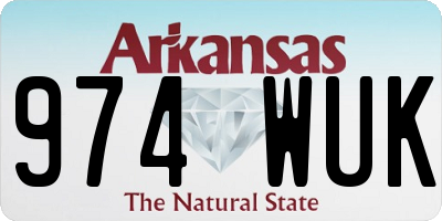 AR license plate 974WUK