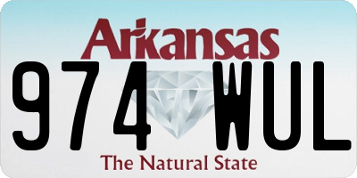 AR license plate 974WUL