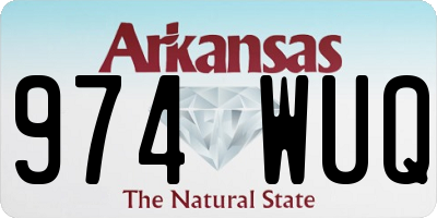 AR license plate 974WUQ