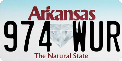 AR license plate 974WUR