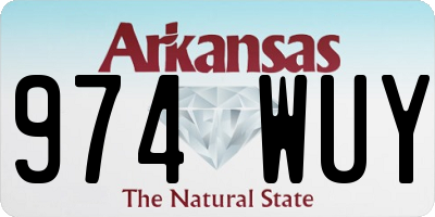 AR license plate 974WUY