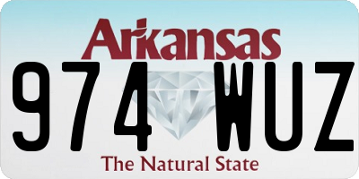 AR license plate 974WUZ