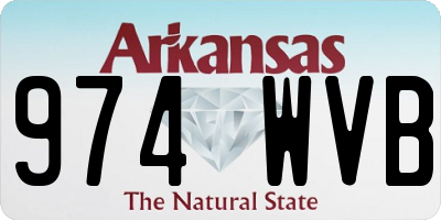 AR license plate 974WVB