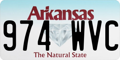 AR license plate 974WVC