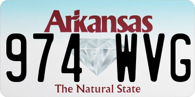 AR license plate 974WVG