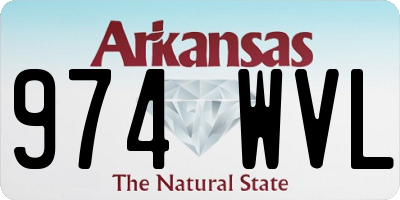 AR license plate 974WVL