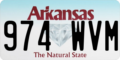 AR license plate 974WVM