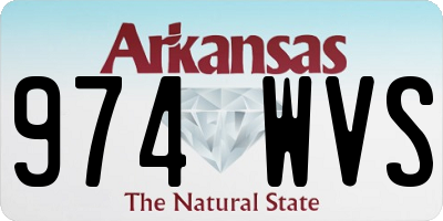 AR license plate 974WVS