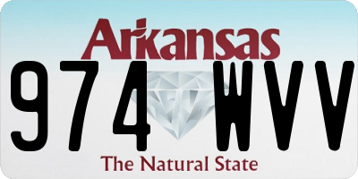 AR license plate 974WVV