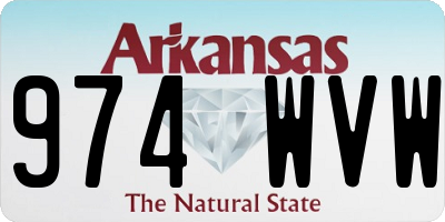 AR license plate 974WVW