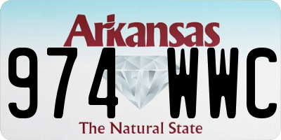 AR license plate 974WWC