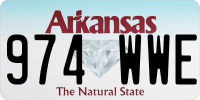 AR license plate 974WWE