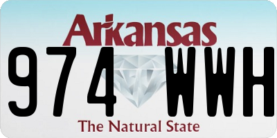 AR license plate 974WWH