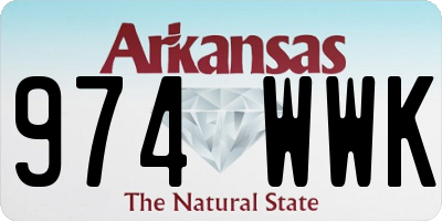 AR license plate 974WWK