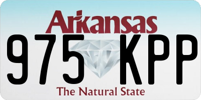 AR license plate 975KPP