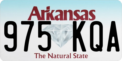 AR license plate 975KQA