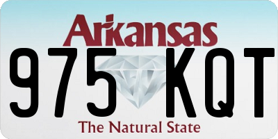 AR license plate 975KQT