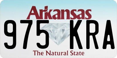 AR license plate 975KRA