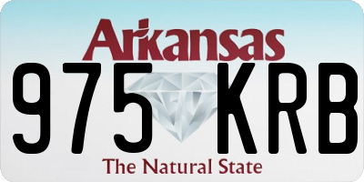 AR license plate 975KRB