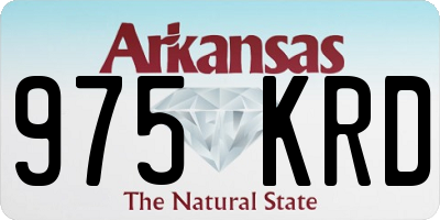 AR license plate 975KRD