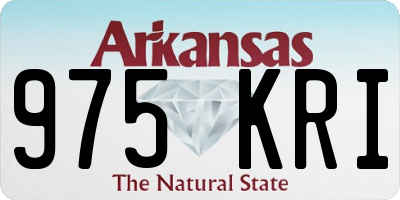 AR license plate 975KRI