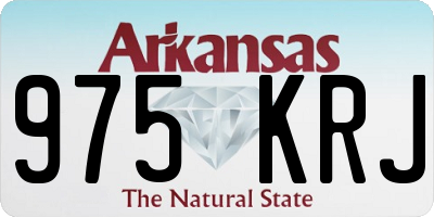 AR license plate 975KRJ