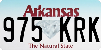 AR license plate 975KRK