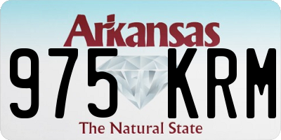 AR license plate 975KRM
