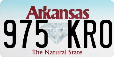 AR license plate 975KRO