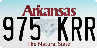 AR license plate 975KRR