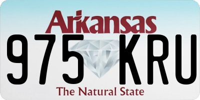 AR license plate 975KRU