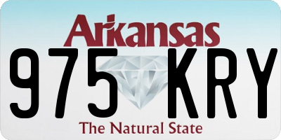 AR license plate 975KRY