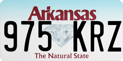 AR license plate 975KRZ