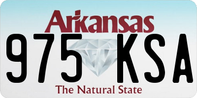 AR license plate 975KSA