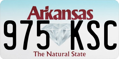 AR license plate 975KSC