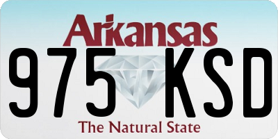 AR license plate 975KSD