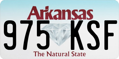 AR license plate 975KSF