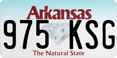 AR license plate 975KSG