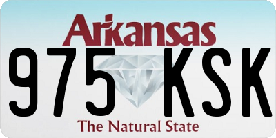 AR license plate 975KSK