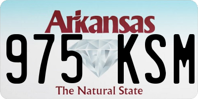 AR license plate 975KSM