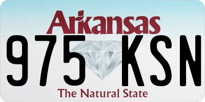 AR license plate 975KSN