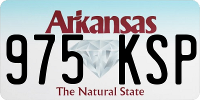 AR license plate 975KSP