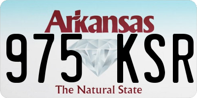 AR license plate 975KSR