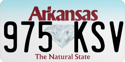 AR license plate 975KSV